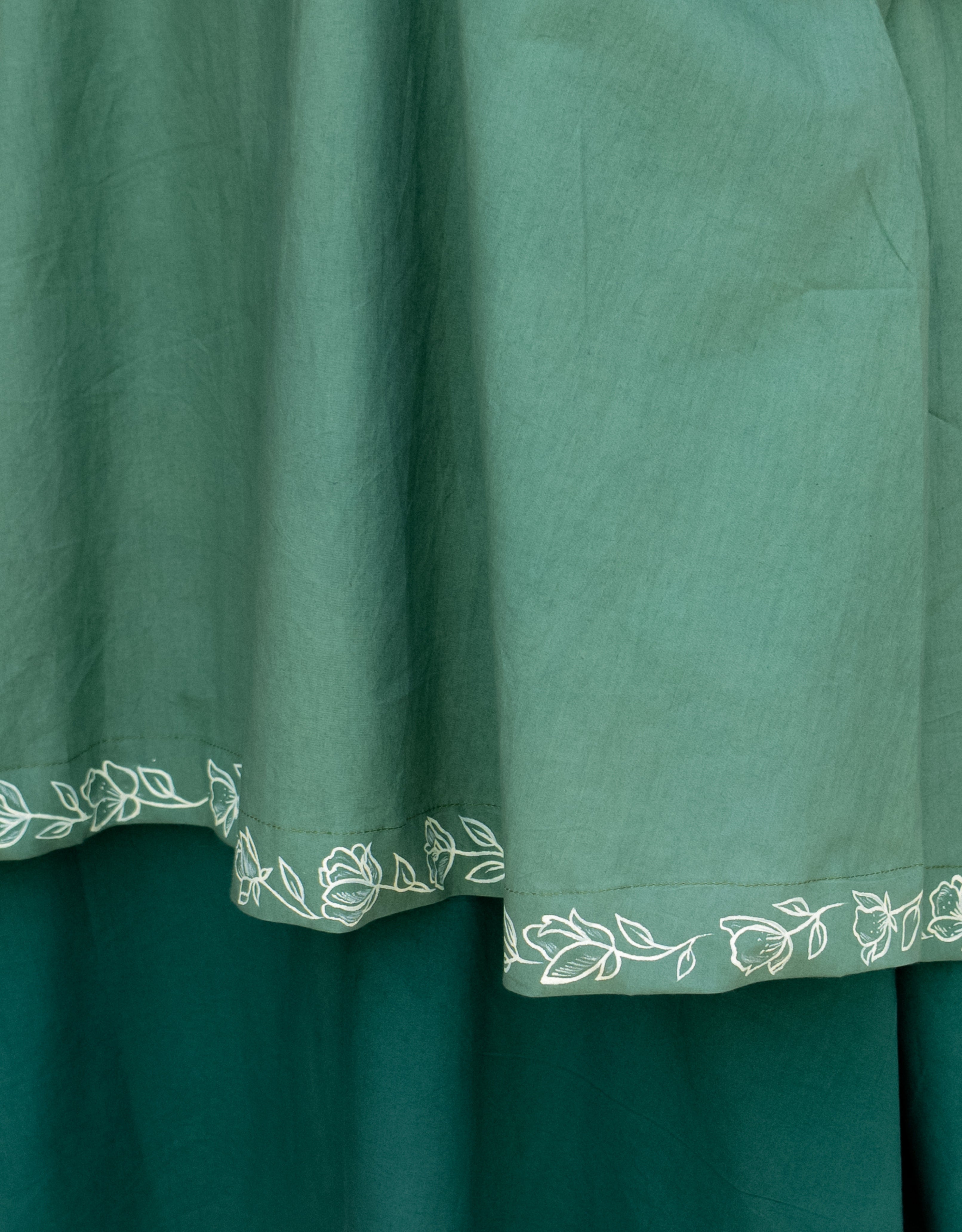 Moss & Mint Handpainted Layered Cotton Dress