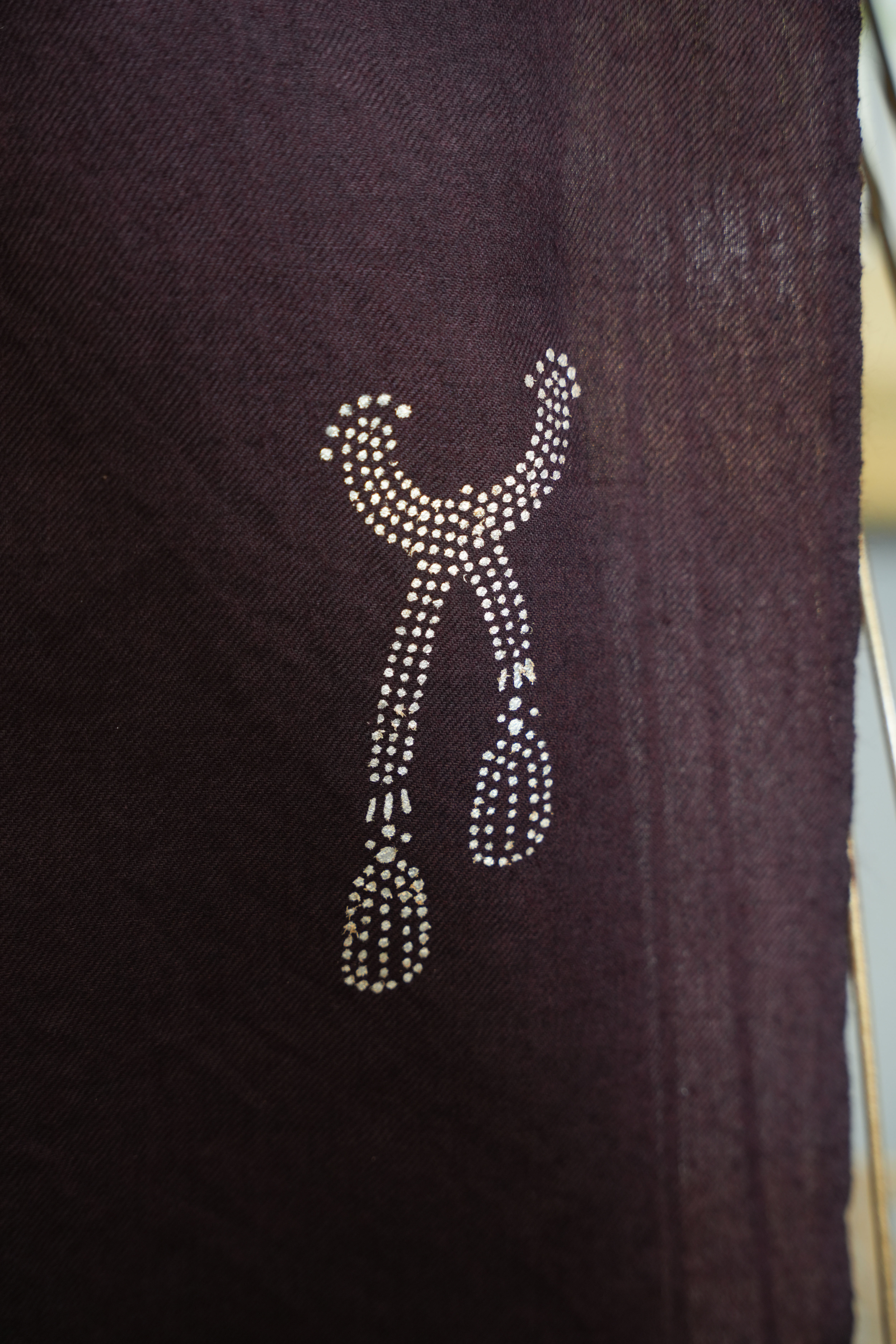 Brown Fine Wool Chandi Scarf