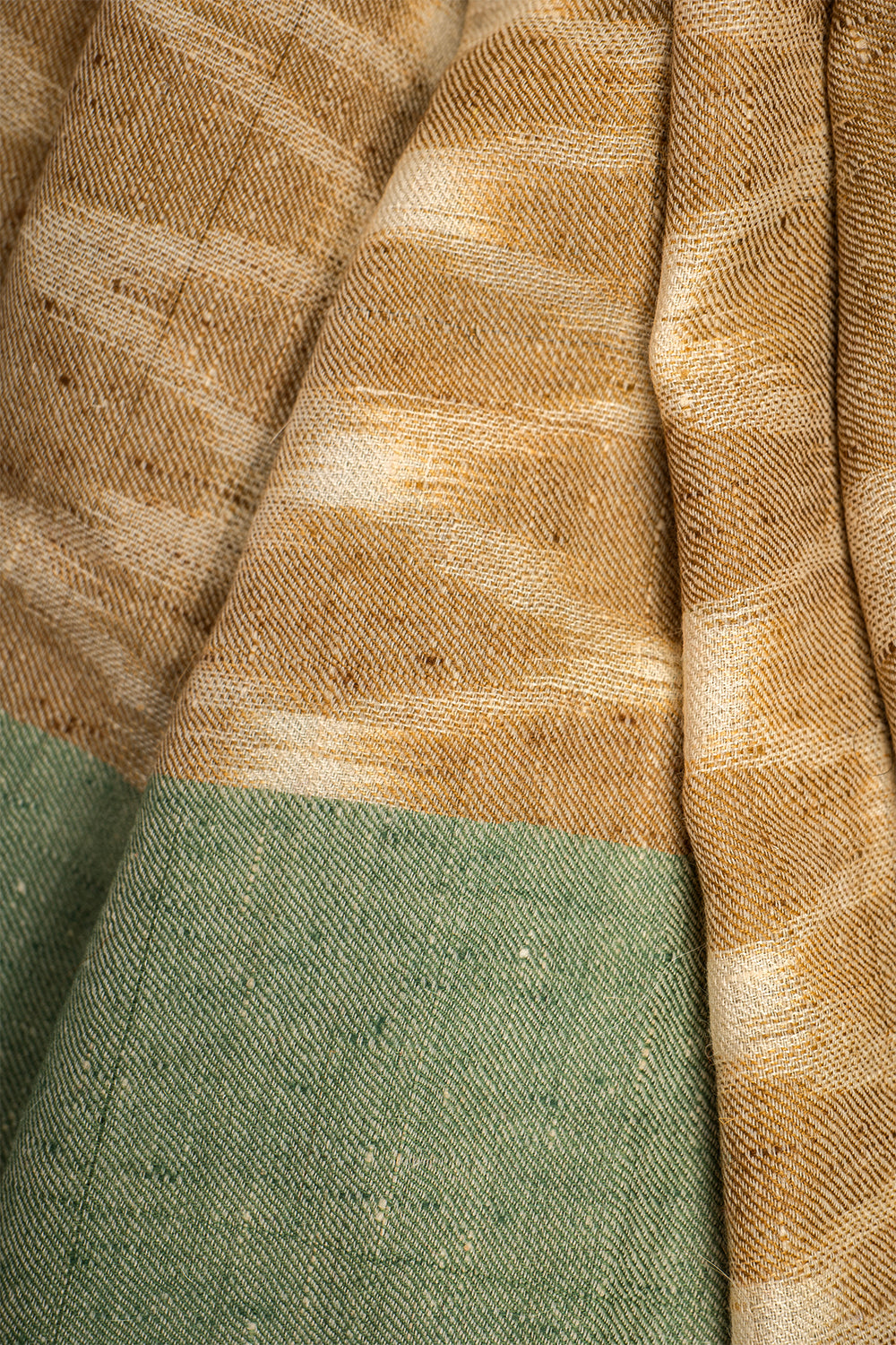 Green Pure Pashmina Scarf - Ikat (Classics)