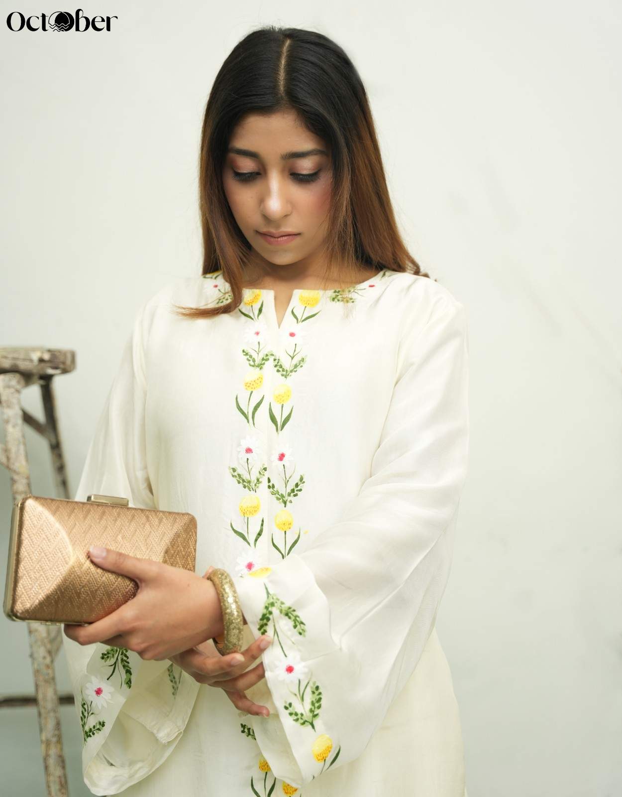 Cloud Handpainted Silk Co-Ord Set