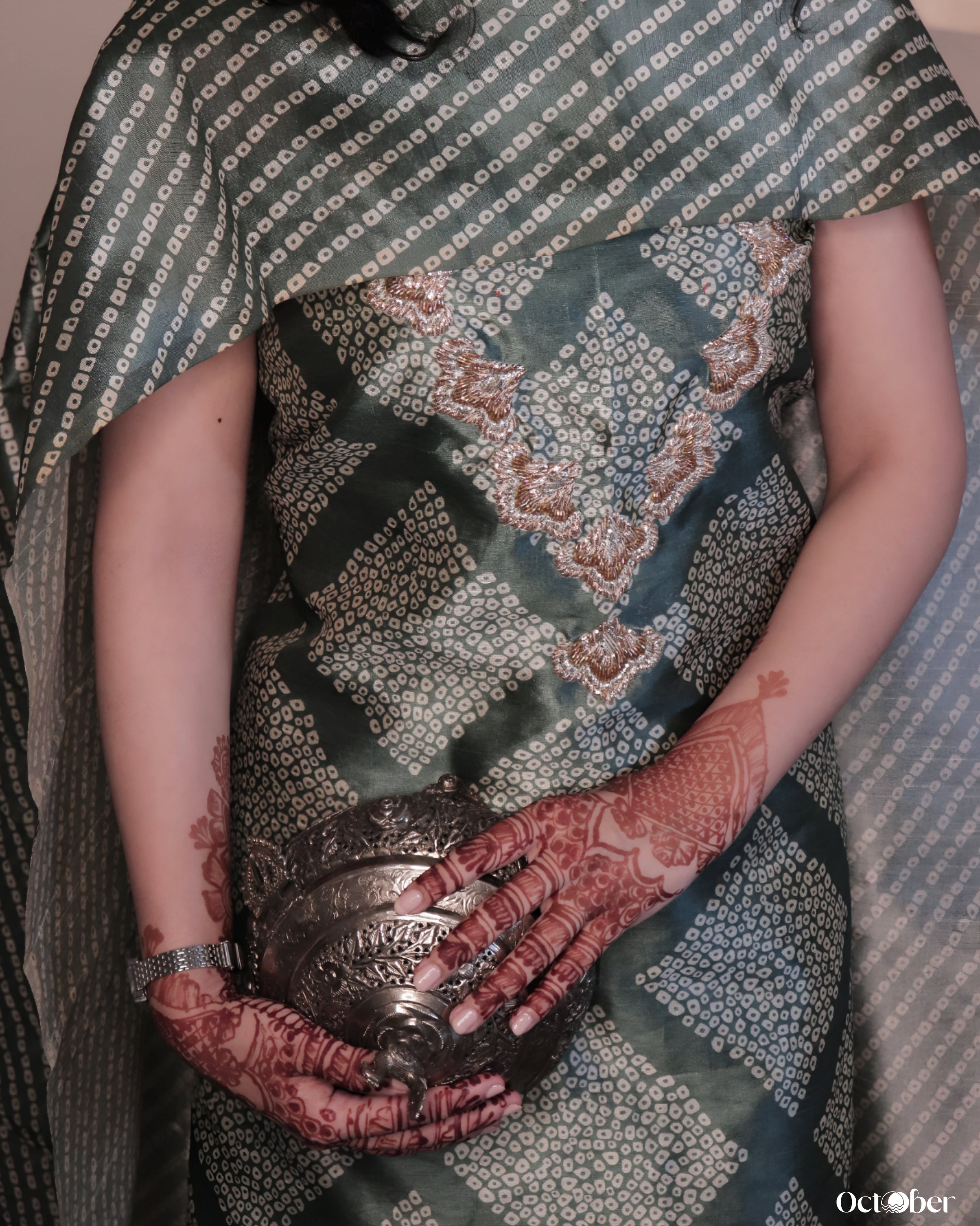 Bandhani + Gotta Patti suit set (October Weddings)