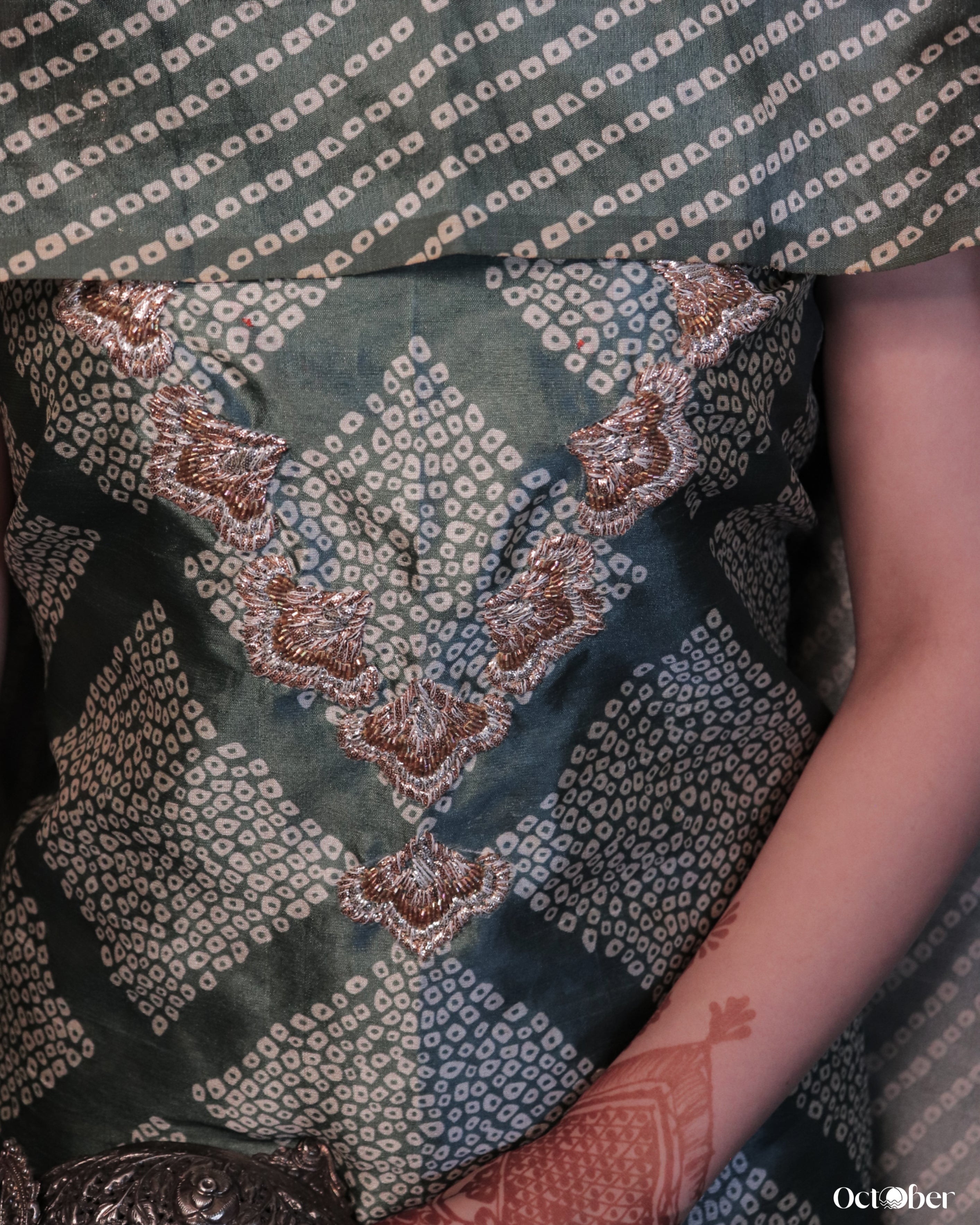 Bandhani + Gotta Patti suit set (October Weddings)