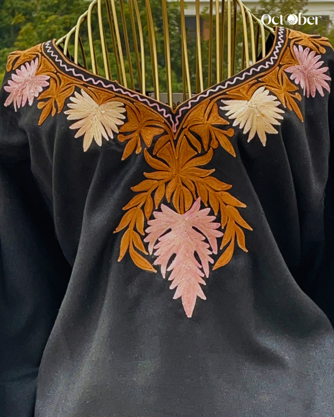 Black Woolen Phiran - Dione (The Greek Goddess)