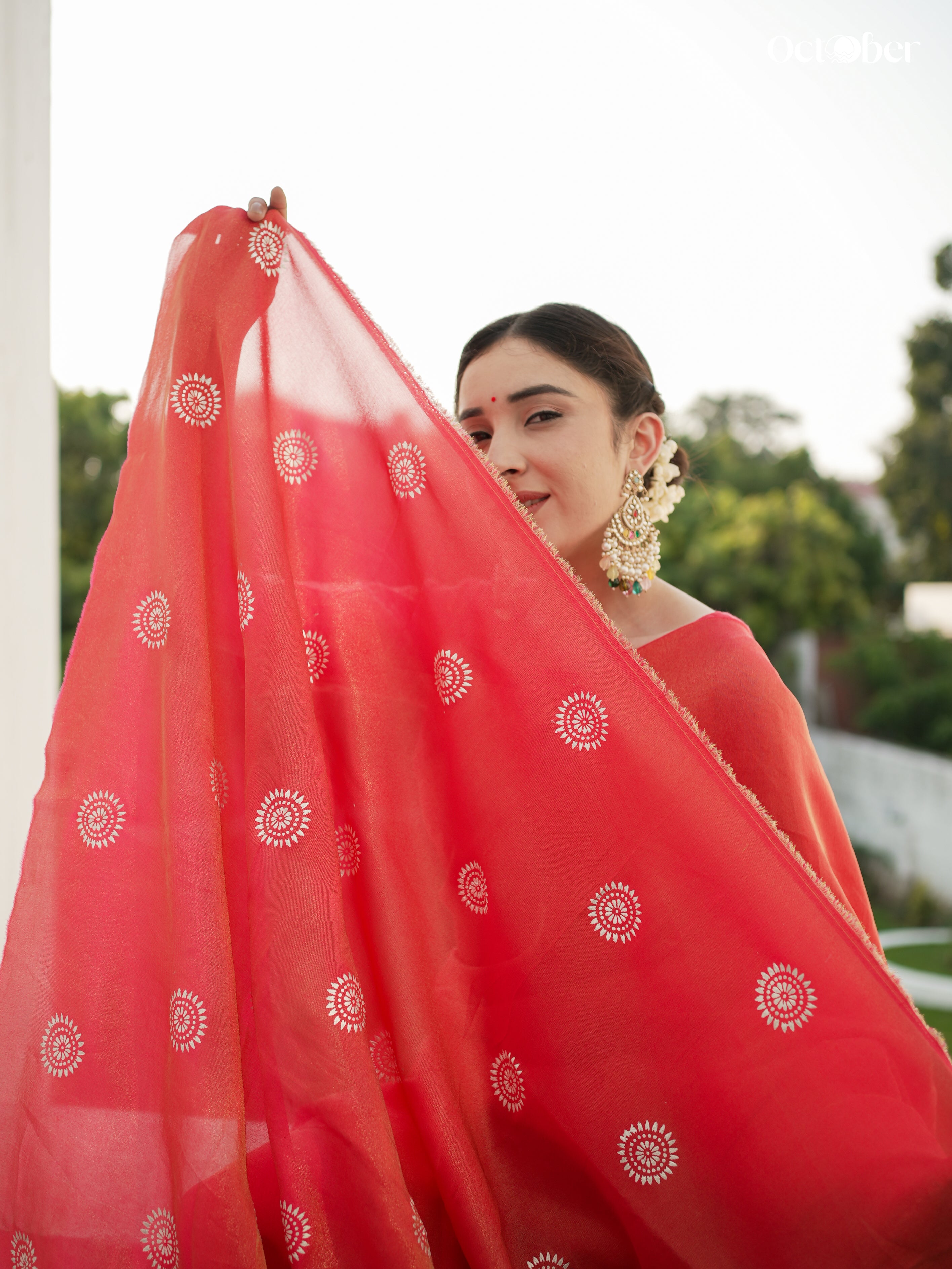 Chandi Ki Saree - Magenta Silver Palla Boota Silk Saree (Silver Saree)
