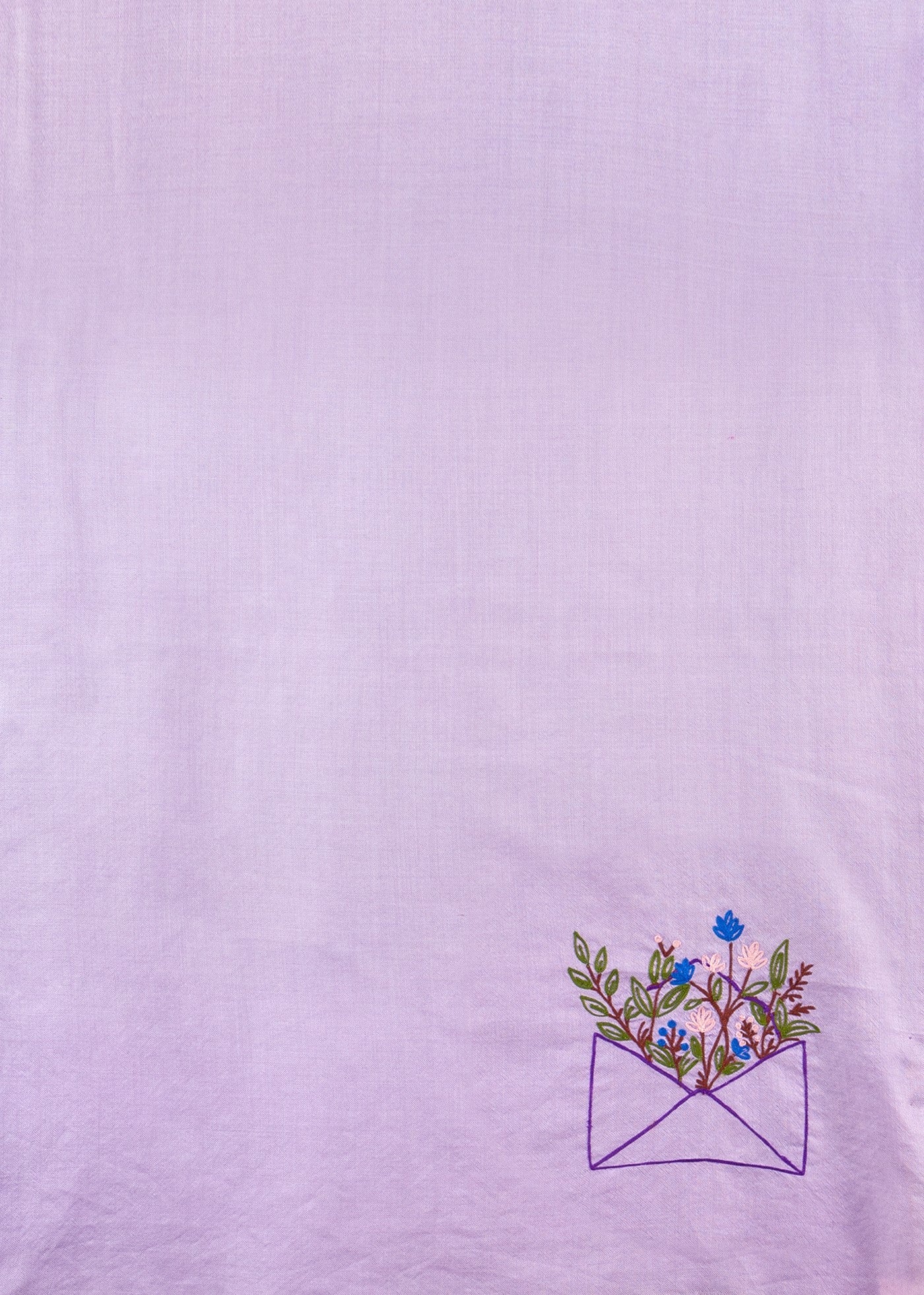 Fine Wool Embroidered Scarf - Enveloped (We Got You Flowers)