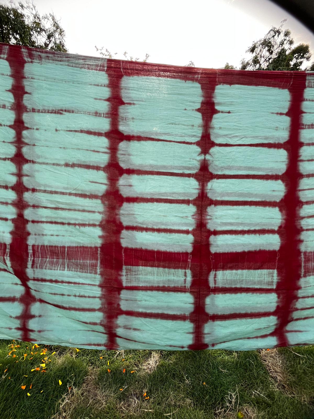 Mint Pure Cotton Tie & Dye Saree - Khatti Mithi (Poppins)